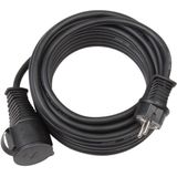 Extension cable for building site IP44 25m black H07RN-F 3G1,5