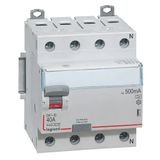 RCD DX³-ID - 4P - 400 V~ neutral right hand side - 40 A - 500 mA - A type