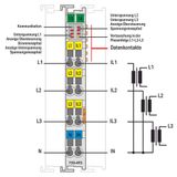 3-Phase Power Measurement 480 VAC, 1 A Ext. Temperature light gray