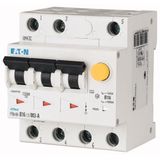 RCD/MCB combination, 13 A, 100 mA, MCB trip characteristic: D, 3p, RCD trip characteristic: A