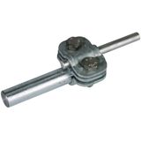 UNI disconnecting clamp, St/tZn with intermediate plate for Rd 16/7-10