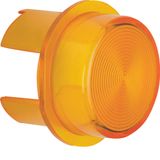 Cover for push-button/pilot lamp E10, light control, yellow, trans.
