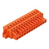 1-conductor female connector CAGE CLAMP® 2.5 mm² orange