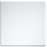 Wireless 2-way pushbutton in E-Design55, pure white glossy