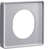 frontplate kit outlet box CEE, light grey