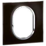 Arteor™ - Plate - British std - round - 3 modules 1-gang - Mirror Black