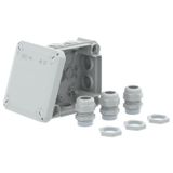 T 60 M25 NL T60 junction box, with plug-in seals and 3x V-TEC VM25 + locknuts