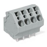 PCB terminal block 4 mm² Pin spacing 5 mm gray