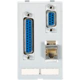 MODLINK  DATA  INSERT 1×SUB-D25 fem./male + 1×SUB-D9 fem./mal + 1×RJ45