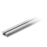Aluminum carrier rail 1000 mm long 18 mm wide silver-colored