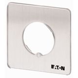 Front plate, For use with TM…/EZ, 29 x 29 (for frame 30 x 30) mm, Blank, can be engraved