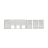 Set Meter box insert 1-row, 4 meter boards / 8 Modul heights