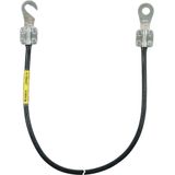 Earth conductor 16mm² / L 2.0m black w. 1 cable lug (C) M8 a. (B) M8/M