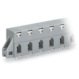 PCB terminal block push-button 2.5 mm² gray