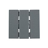 Rocker for switch 3-gang, anthracite