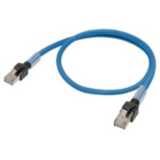 Ethernet patch cable, F/UTP, Cat.6A, LSZH (Blue), 0.3 m XS6W0026M