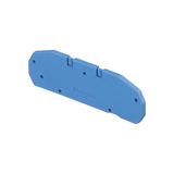 FED8,NL, END SECTIONS, BLUE, 2.5MM SPACING, DIN RAIL MOUNT, POLYAMIDE