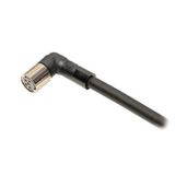 Sensor cable, M8 right-angle socket (female), 4-poles, PUR fire-retard