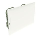 PRACTIBOX3 1R 12M FLUSH MOUNTING CABINET WHITE DOOR EARTH T. BLOCK