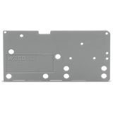 End plate snap-fit type 1.5 mm thick gray