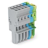 1-conductor female connector CAGE CLAMP® 4 mm² gray/blue/green-yellow
