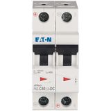 Miniature circuit breaker (MCB), 40 A, 2p, characteristic: C, DC