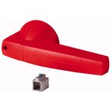 Rotary handle, 6mm, direct mounting, red