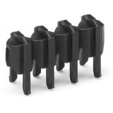 Cover for male connectors for 734 Series IP20 protection black