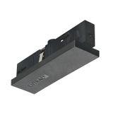 EUTRAC middle feed-in for 3-phase track, black