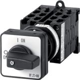 Multi-speed switches, T0, 20 A, rear mounting, 6 contact unit(s), Contacts: 12, 60 °, maintained, With 0 (Off) position, 0-1-2-3, Design number 8455