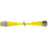 M12 male 0° / M12 female 0° A-cod. AIDA PUR 5x0.34 ye +drag ch. 20m