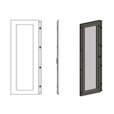 Glazed door left for 2 door enclosures H=2000 W=600 mm