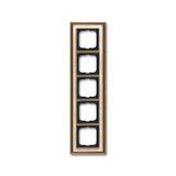 1725-846 Cover Frame Busch-dynasty® antique brass decor ivory white