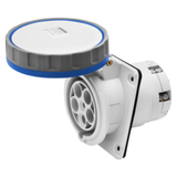 10° ANGLED FLUSH-MOUNTING SOCKET-OUTLET HP - IP66/IP67 - 3P+N+E 125A 200-250V 50/60HZ - BLUE - 9H - MANTLE TERMINAL