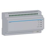 2 Wire IP System Switch 6-way, IN CAT or 2 wire, OUT 2 wire, intercom