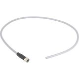 M8 Cable Assembly 4-poles st/- f/- 2,5m