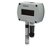 QFA4160D - Room sensor for humidity (DC 0..10V) and temperature (DC 0..10V) with calibration certificate, with display