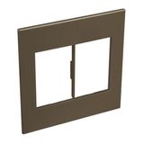 Arteor™ - American and South African standard plate square version 2x3 modules - Dark Bronze