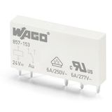 857-153 Basic relay; Nominal input voltage: 24 VDC; 1 changeover contact