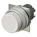 Pushbutton A22NZ Ã˜22, bezel brushed metal, PROJECTED, Alternate, CAP C A2270292H