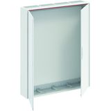 B48 ComfortLine B Wall-mounting cabinet, Surface mounted/recessed mounted/partially recessed mounted, 384 SU, Grounded (Class I), IP44, Field Width: 4, Rows: 8, 1250 mm x 1050 mm x 215 mm