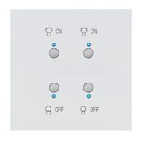 Art d'Arnould universe Epure double switch for light MyHOME_Up - satin white