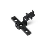 Mounting carrier 2- to 5-pole for flying leads black