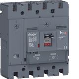 Moulded Case Circuit Breaker h3+ P250 TM ADJ 4P4D N0-100% 160A 70kA FT