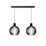 Lucide MIKAELA - Pendant light - 2xE27 - Black