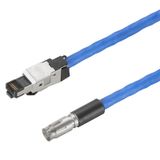 Data insert with cable (industrial connectors), Cable length: 1 m, Cat