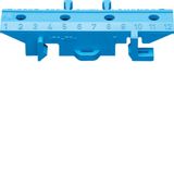 Mounting base f. brass terminals, blue