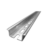 DIN rail TS 35x15 perforated 6,3x18, 2000 mm, galvanic Zn
