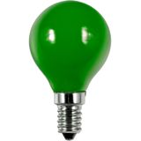 LED E14 Fila Ball G45x75 230V 1W AC Green Non-Dim