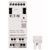 I/O expansion, For use with easyE4, 24 V DC, Inputs expansion (number) analog: 4, Outputs expansion (number) analog: 2, Push-In